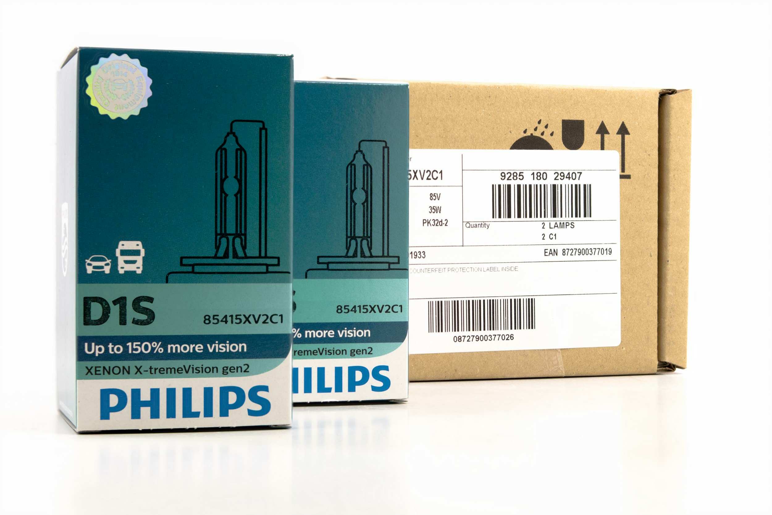 D1S: Philips 85415 XV2 Xtreme Vision 4800K HID Bulbs | TRS B91